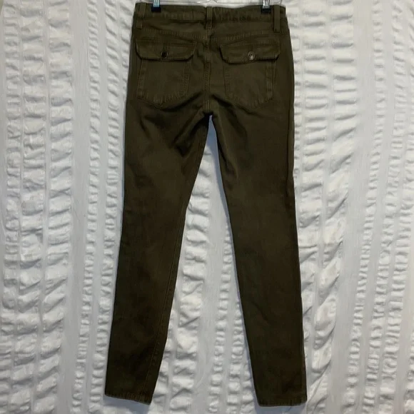 Joe’s Jeans Olive Green Skinny Ankle Jeans - Picture 4 of 11